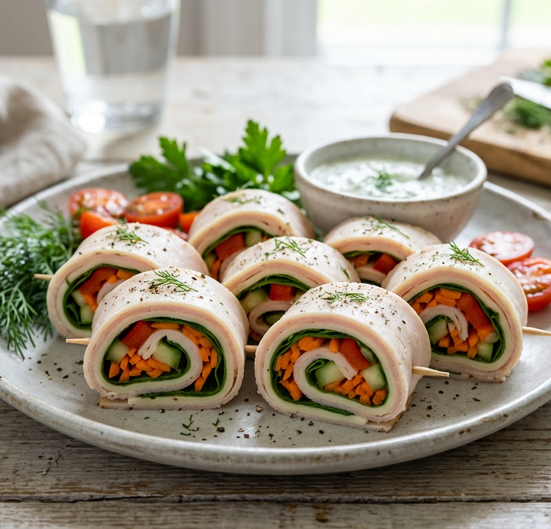 Gluten-Free Turkey and Cheese Roll-Ups