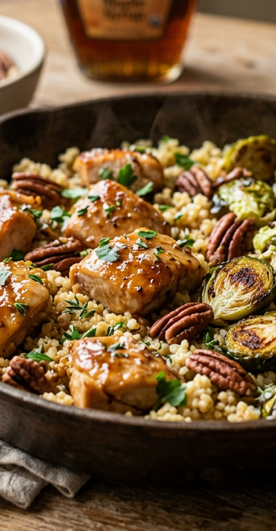 Maple-Glazed Turkey & Millet Skillet
