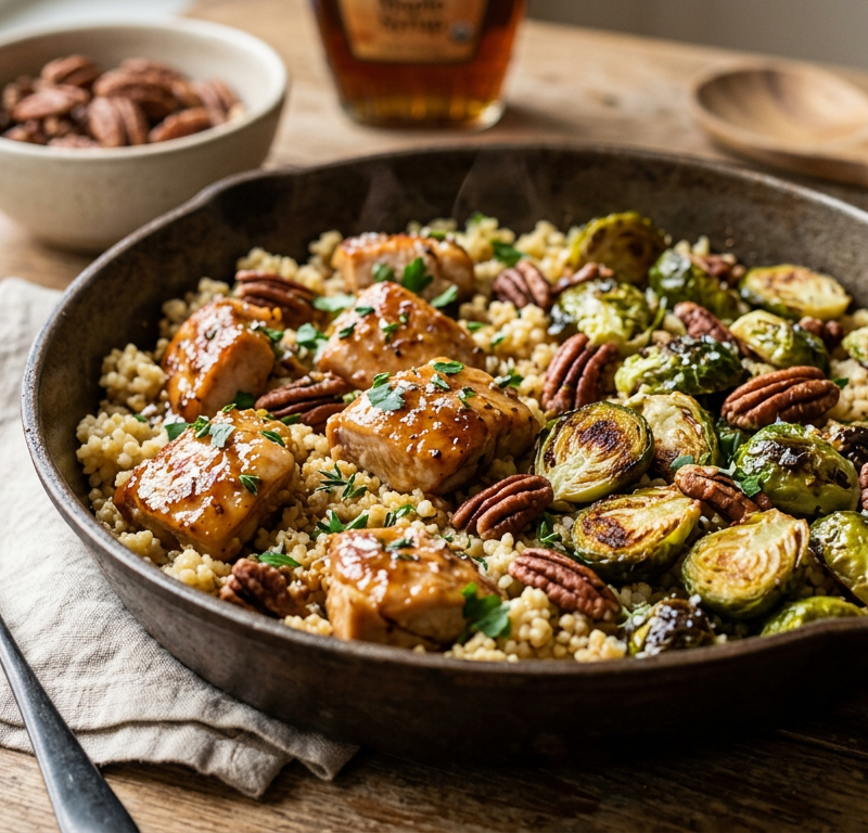 Maple-Glazed Turkey & Millet Skillet