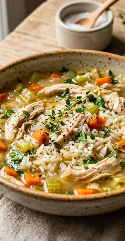 Gluten-Free Chicken and Rice Soup