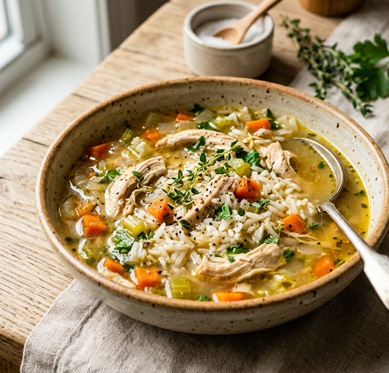 Gluten-Free Chicken and Rice Soup