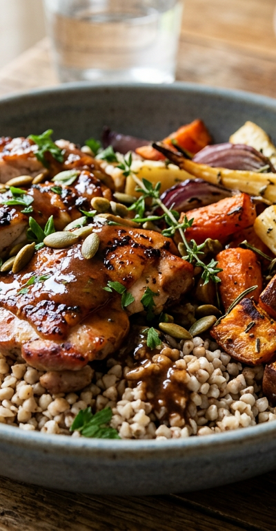 Smoky Chicken & Buckwheat Harvest Bowl