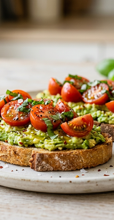 Avocado and Tomato Toast
