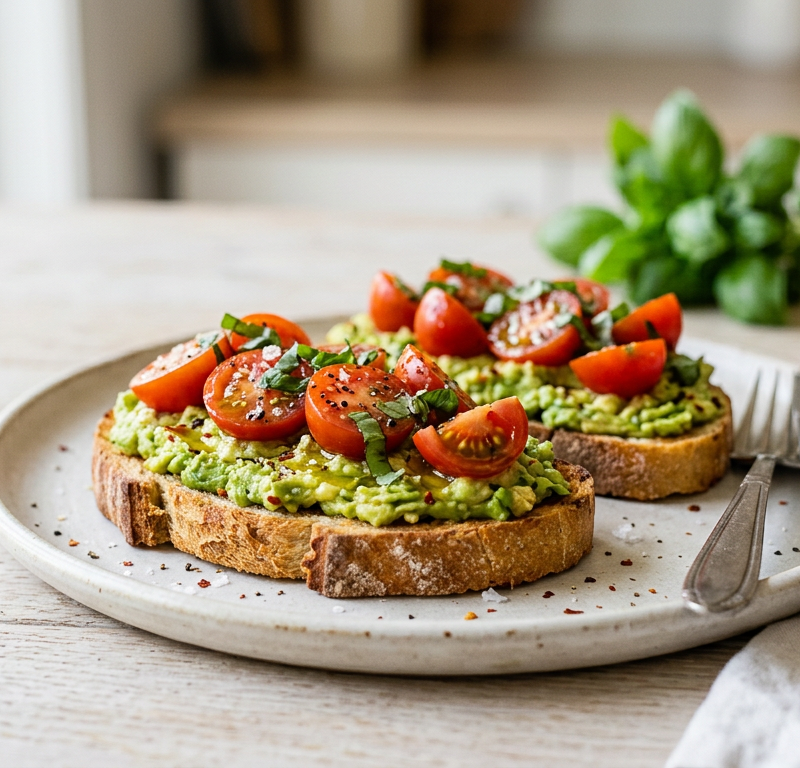 Avocado and Tomato Toast