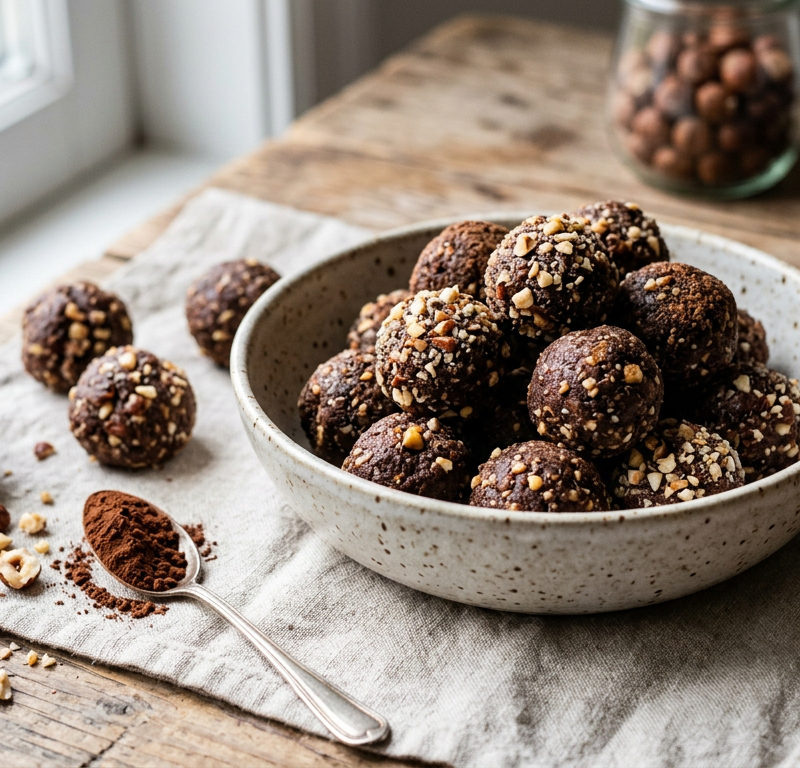 Mocha Hazelnut Energy Balls