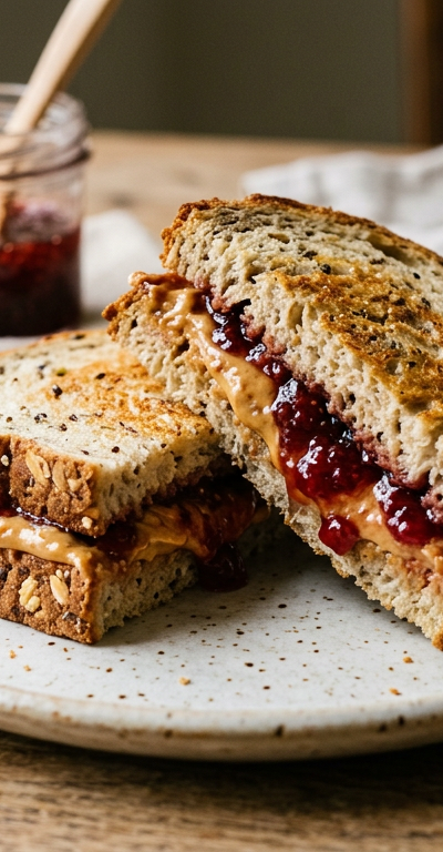 Gluten-Free Peanut Butter and Jelly Sandwich