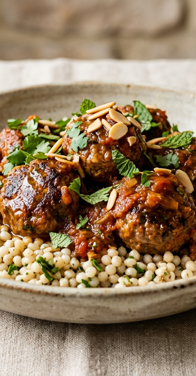 Spiced Lamb Meatballs in Cinnamon-Tomato Sauce
