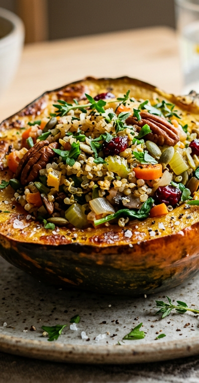 Gluten-Free Stuffed Acorn Squash
