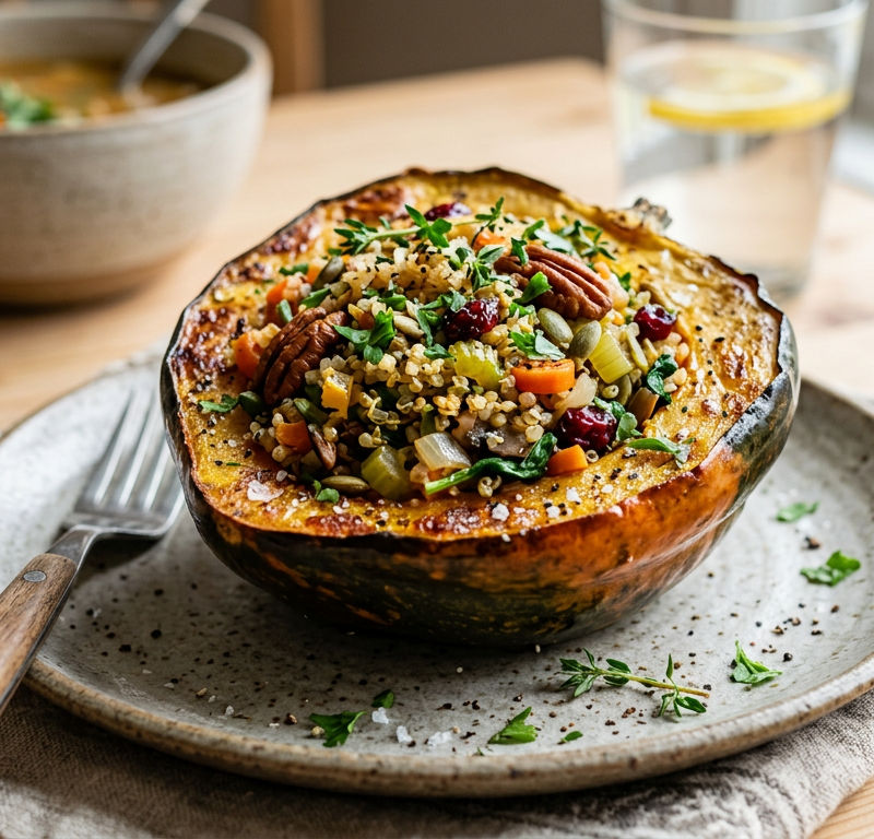 Gluten-Free Stuffed Acorn Squash