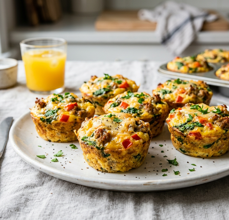 Turkey & Spinach Egg Muffins