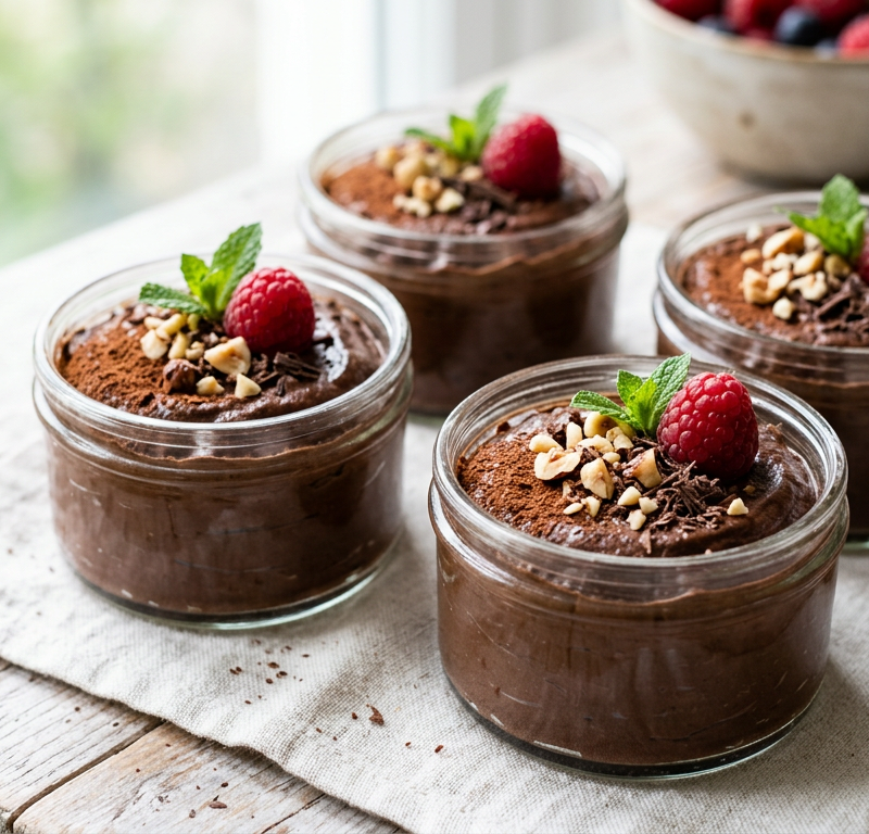 Chocolate Avocado Mousse Cups