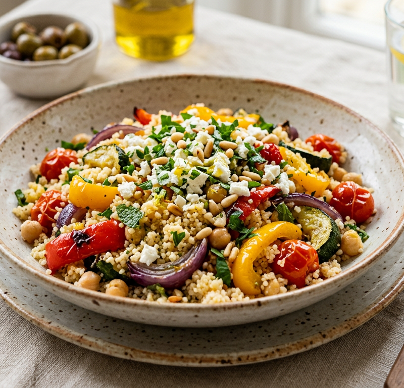 Mediterranean Couscous with Vegetables