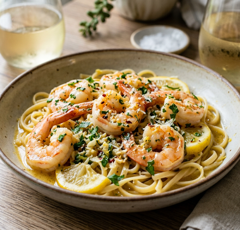 Gluten-Free Shrimp Scampi
