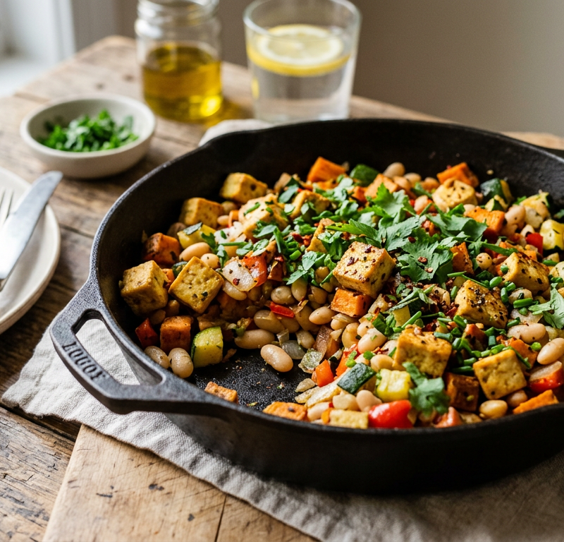 Tofu & White Bean Breakfast Hash