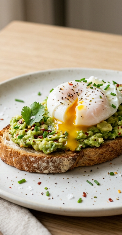 Avocado Toast with Poached Egg