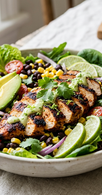 Chipotle Lime Grilled Chicken Salad