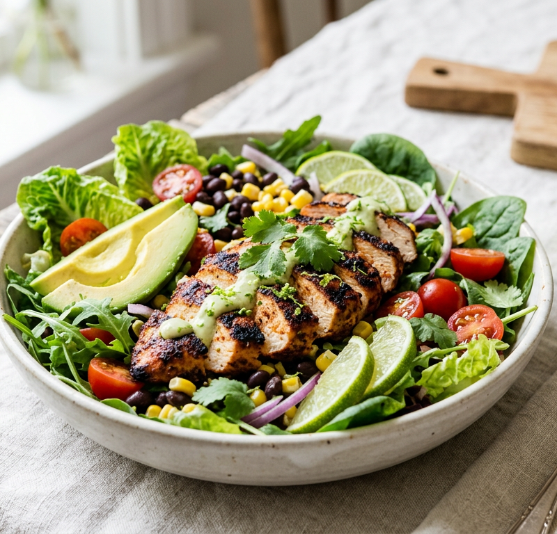 Chipotle Lime Grilled Chicken Salad