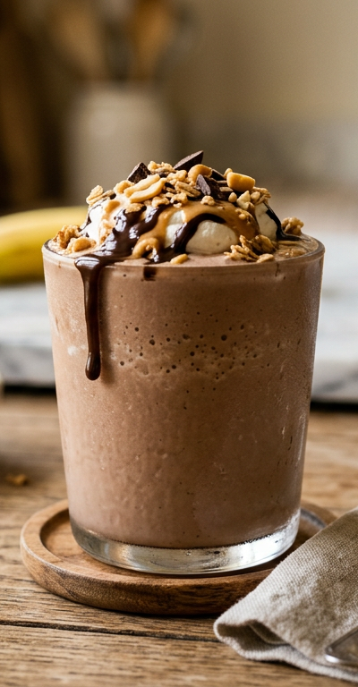 Chocolate Peanut Butter Recovery Shake