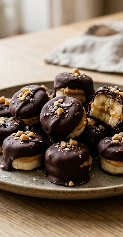 Frozen Chocolate Banana Bites