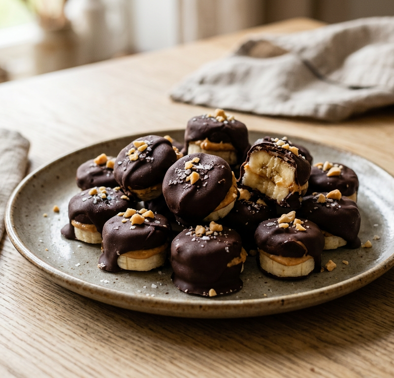 Frozen Chocolate Banana Bites