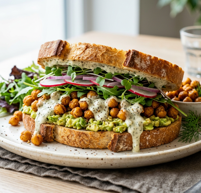 Loaded Avocado Ranch Sandwich