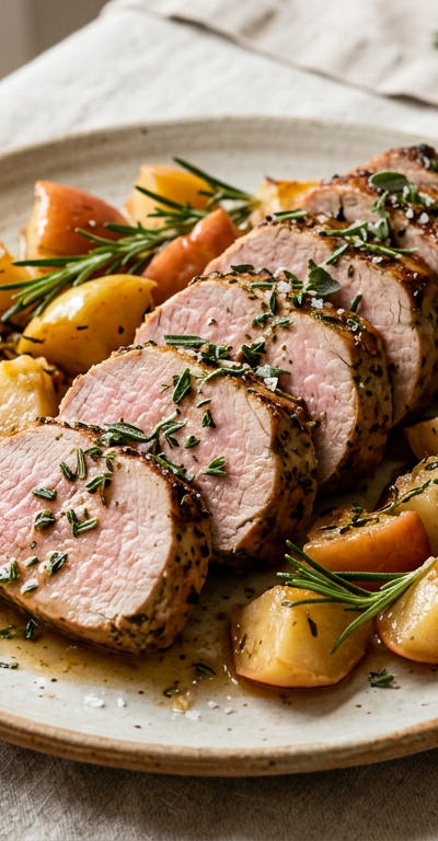 Gluten-Free Pork Tenderloin with Apples