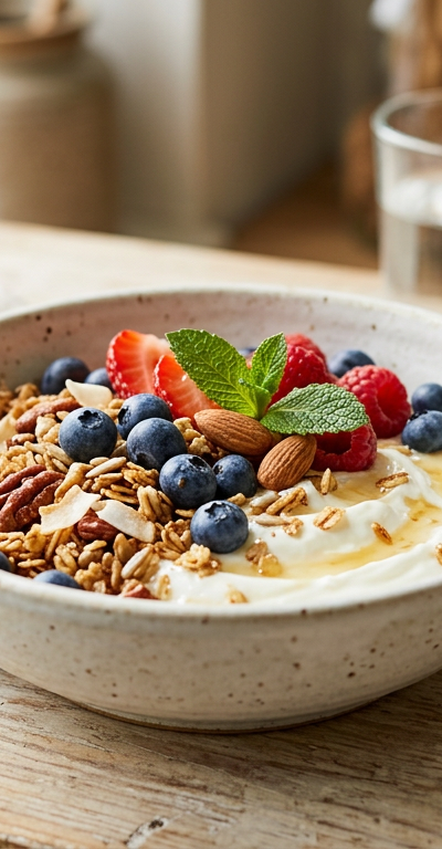 Gluten-Free Granola with Yogurt