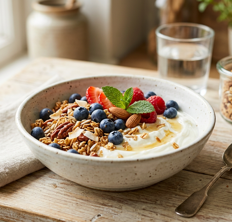 Gluten-Free Granola with Yogurt