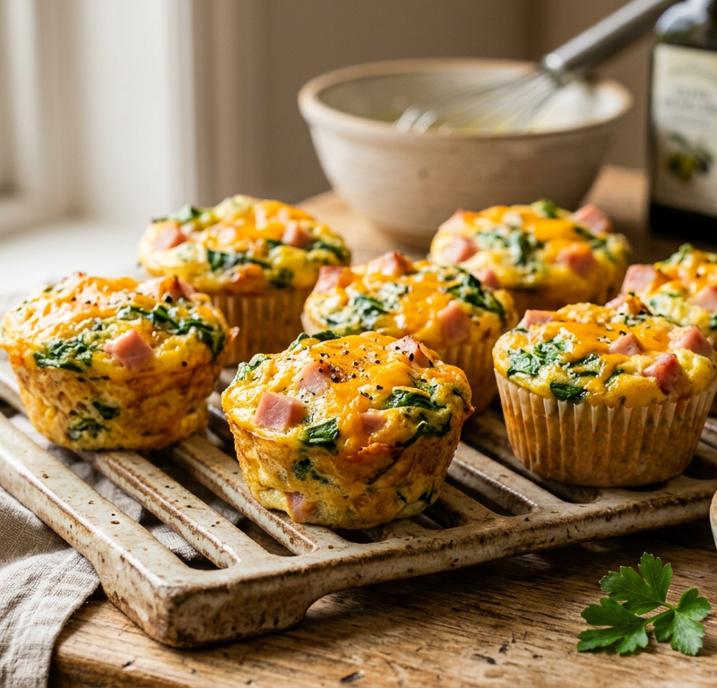 Ham and Cheese Egg Muffins