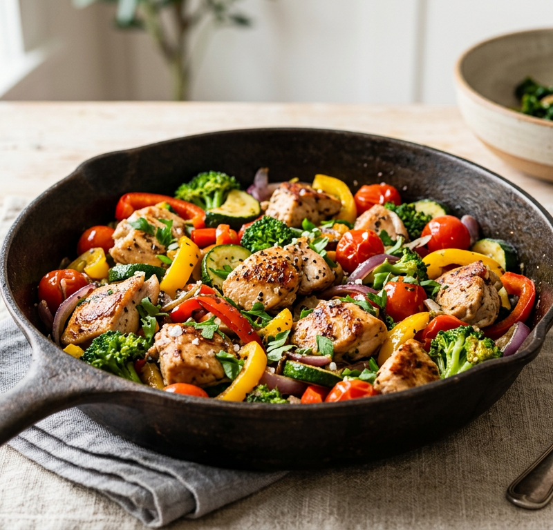 Gluten-Free Chicken and Vegetable Skillet