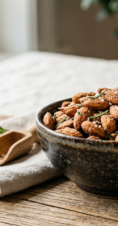 Rosemary Sea Salt Roasted Almonds