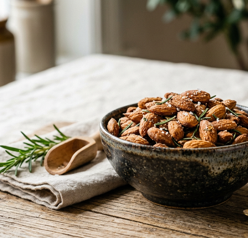 Rosemary Sea Salt Roasted Almonds