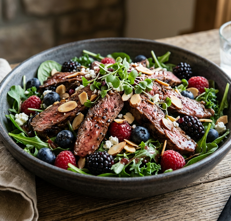 Hunter's Berry Bison Salad