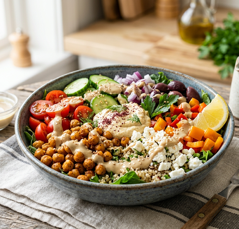 Mediterranean Chickpea Power Bowl