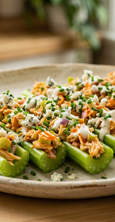 Buffalo Chicken Celery Sticks