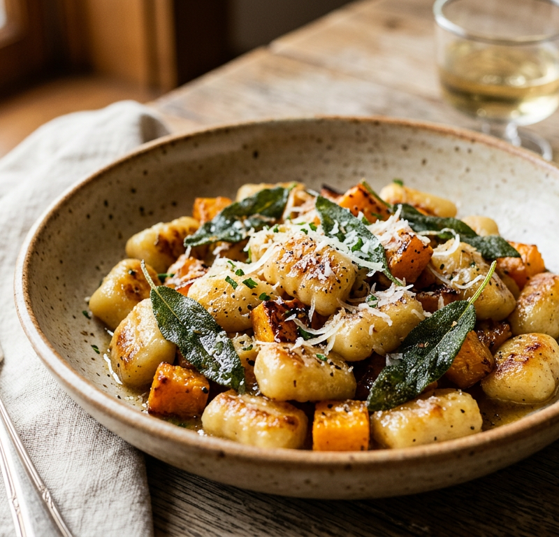 Butternut Squash & Sage Brown-Butter Gnocchi