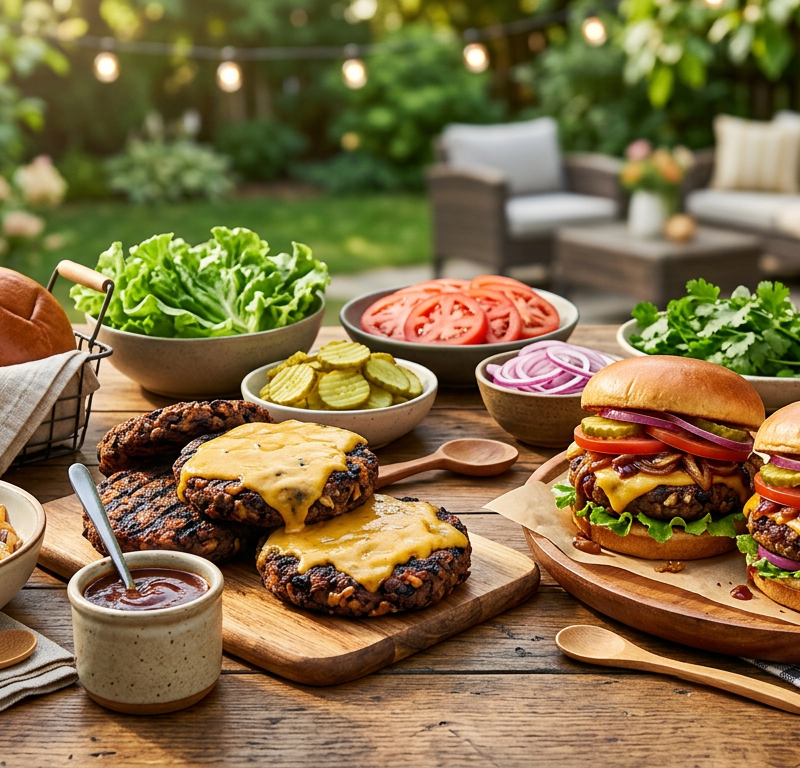 Backyard BBQ Vegan Burger Bar