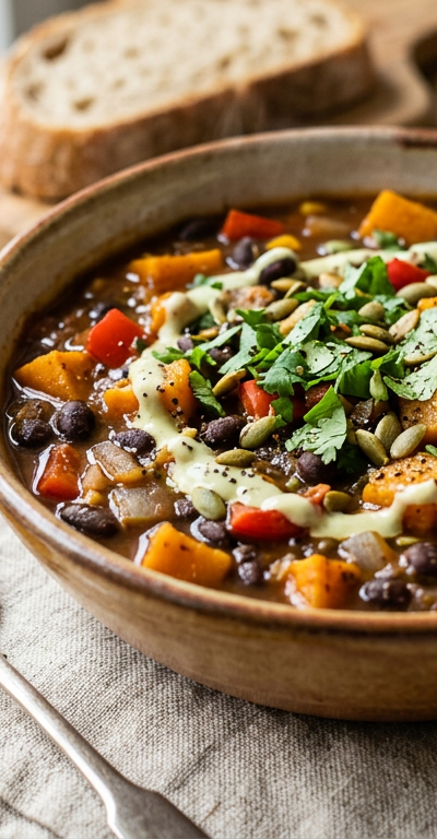 Smoky Black Bean & Butternut Stew