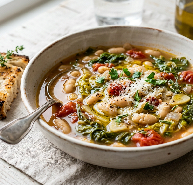 Cannellini Bean and Escarole Stew