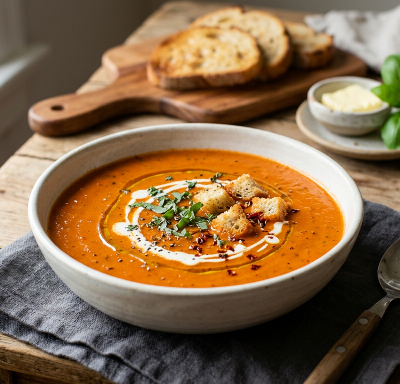 Roasted Tomato & Red Pepper Soup