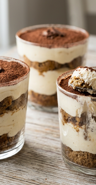 Keto Tiramisu Mousse Cups