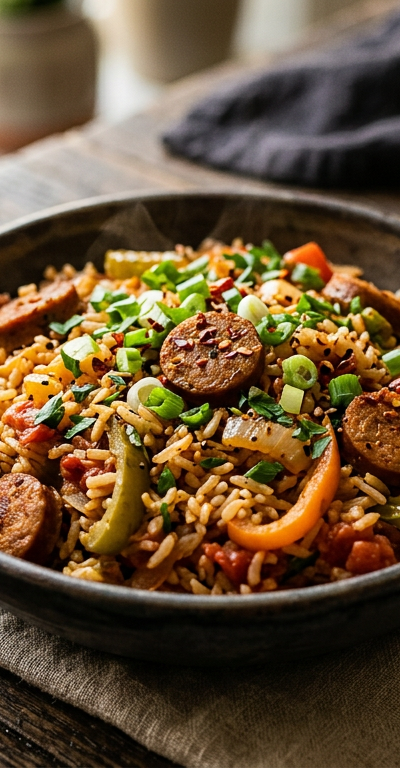 Smoky Vegan Jambalaya