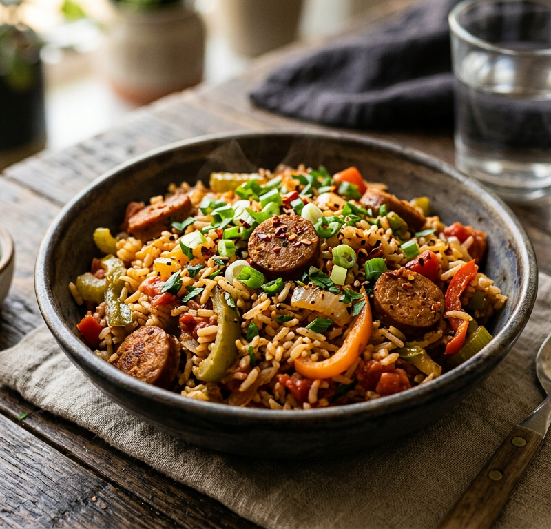 Smoky Vegan Jambalaya