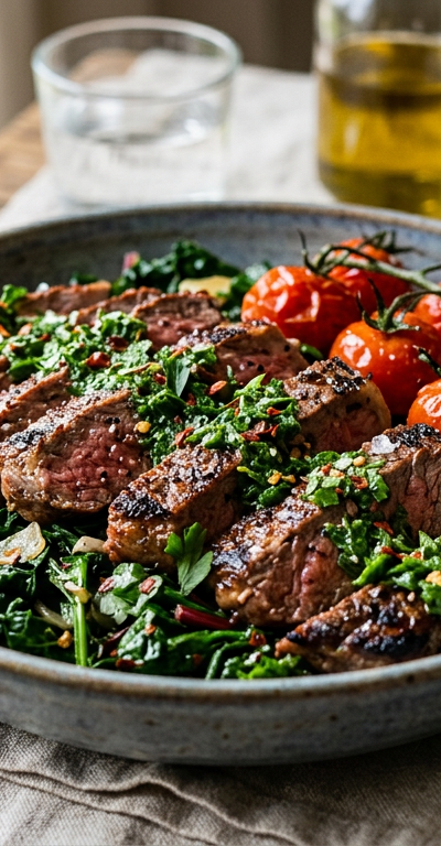 Grilled Steak & Chimichurri Bowl