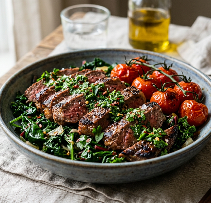 Grilled Steak & Chimichurri Bowl