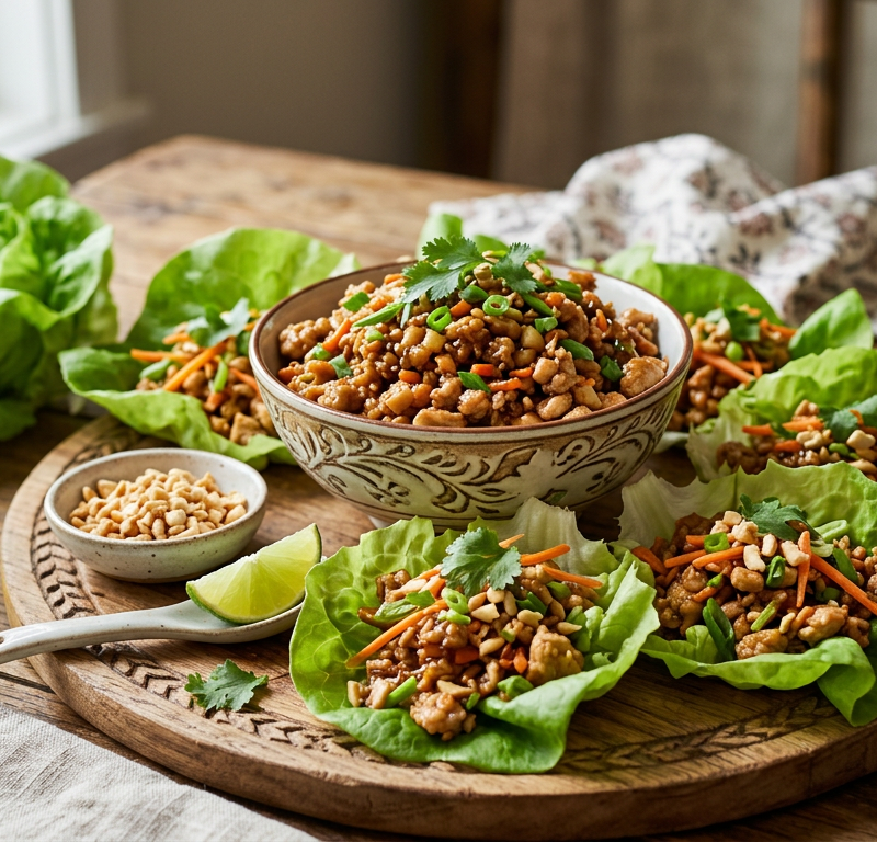 Asian Chicken Lettuce Wraps