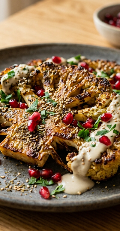 Za'atar Roasted Cauliflower Steaks