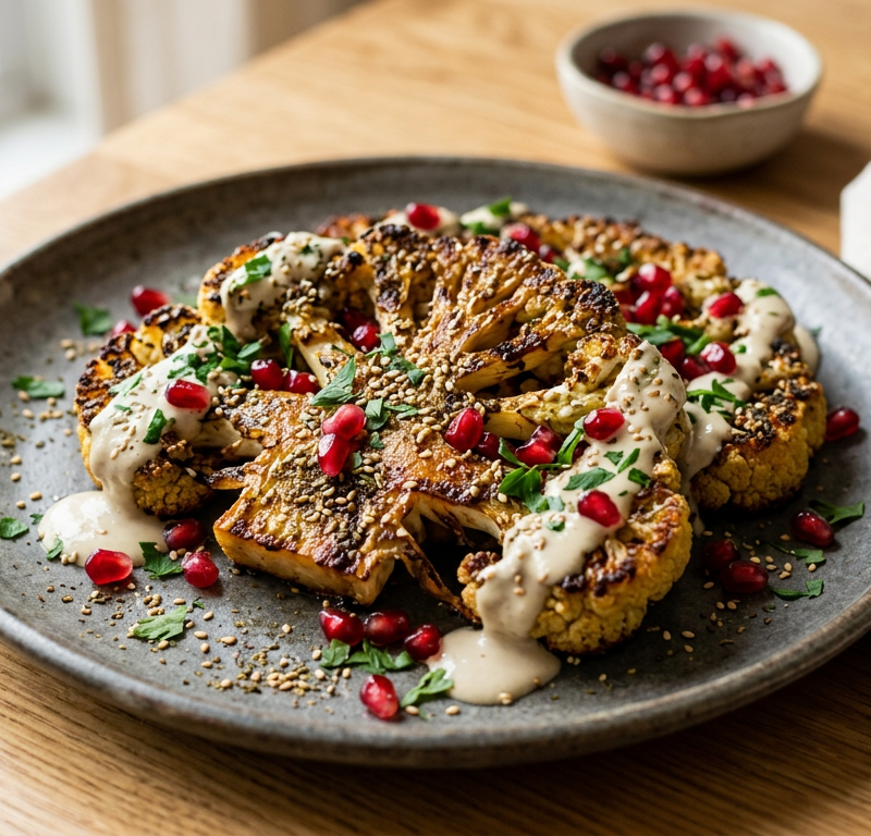 Za'atar Roasted Cauliflower Steaks