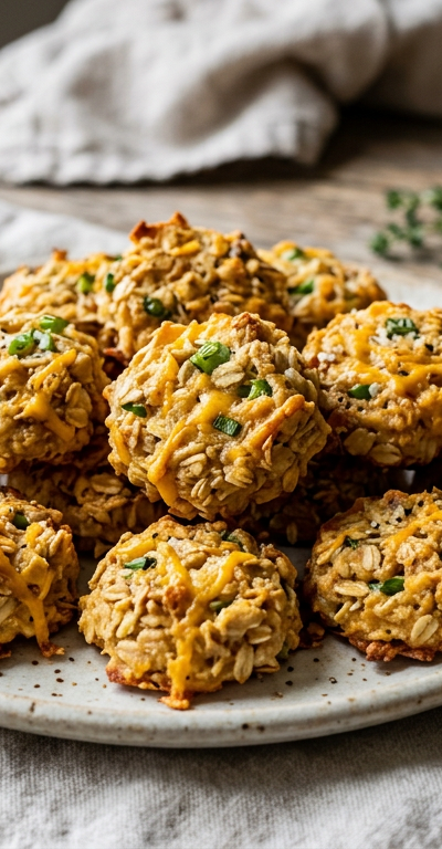 Savory Cheddar Oat Bites