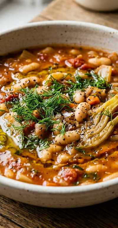 Braised White Bean and Fennel Stew
